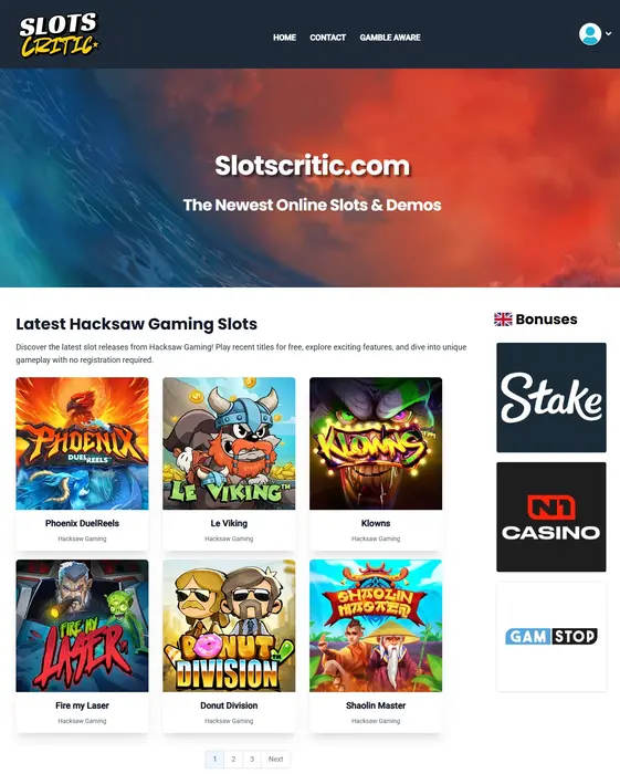Example casino affiliate site you can create